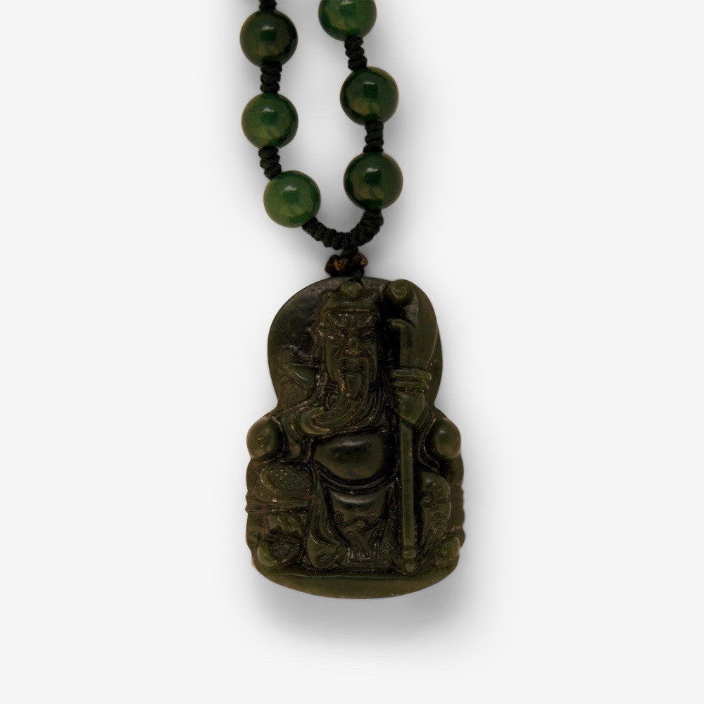 Dark Green Jade Guan Gong – Amulet - shifuyanlei.myshopify.com