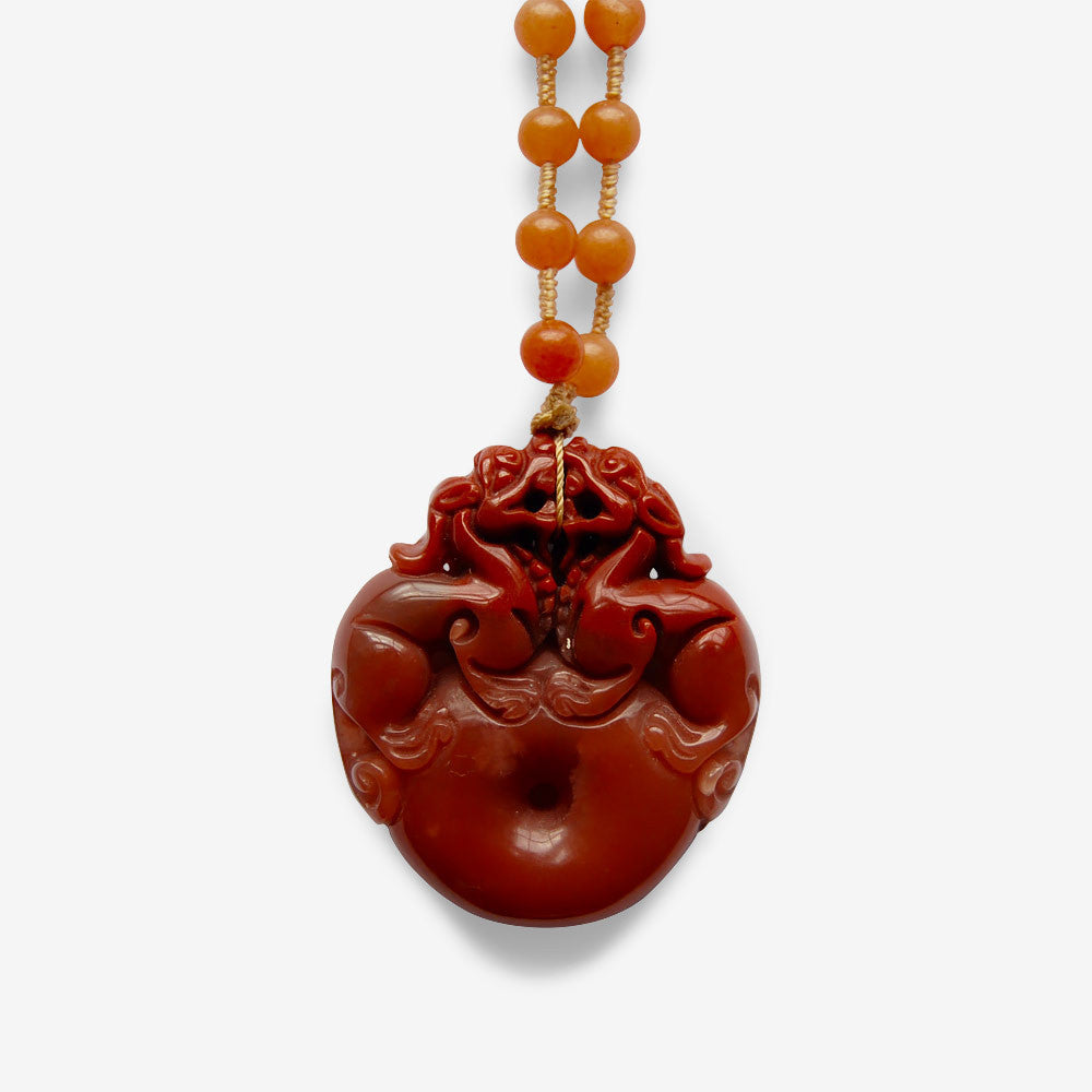 Red Jade Dragon – Amulet - shifuyanlei.myshopify.com