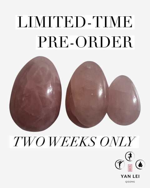 Rose Quartz Eggs for Qi Lifting