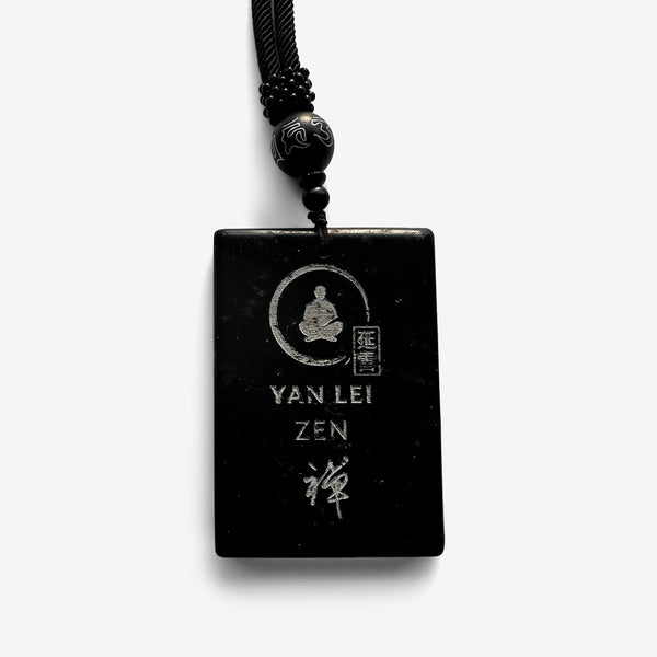 Zen Buddha - Zen - Green Jade Amulet