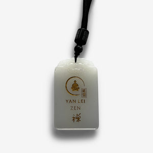 Zen Buddha - Zen - White Amulet