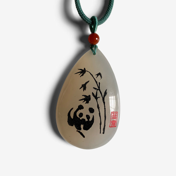 Long Life Panda - Agate Amulet - shifuyanlei.myshopify.com