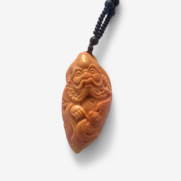 Smiling Zen Damo - Bodhidharma - Jade  Stone