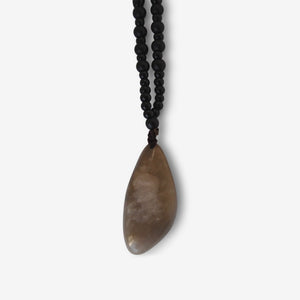 Qigong Energy Stone Amulet  - Black Beads - shifuyanlei.myshopify.com